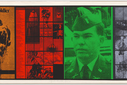 Carlos Irizarry. My Son, the Soldier (Parts I-II). 1970. Two screenprints, composition: 22 13/16 × 60 9/16&#34; (58 × 153.8 cm) sheet (each): 25 1/8 × 62 3/16&#34; (63.8 × 158 cm). San Juan Racing Association Fund