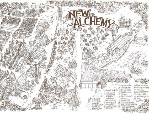 New Alchemy site map. 1972–91