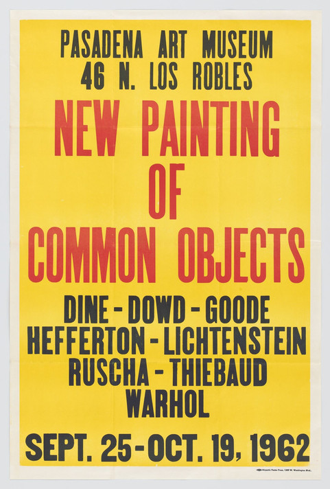Edward Ruscha. New Painting of Common Objects. 1962
