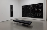 Installation view of Gallery 205: An Inward Turn, The Museum of Modern Art, New York, May 7, 2022–ongoing. Shown: Leandro Katz. Lunar Sentence II. 1978–79. Gelatin silver prints on six panels, overall 111 1/2 × 167" (283.2 × 424.2 cm). The Museum of Modern Art, New York. Latin American and Caribbean Fund. © 2023 Leandro Katz