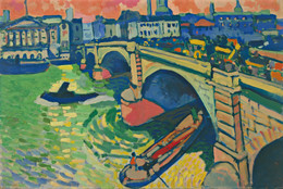 André Derain. London Bridge. London, winter 1906. Oil on canvas, 26 x 39&#34; (66 x 99.1 cm). Gift of Mr. and Mrs. Charles Zadok. © 2023 Artists Rights Society (ARS), New York / ADAGP, Paris