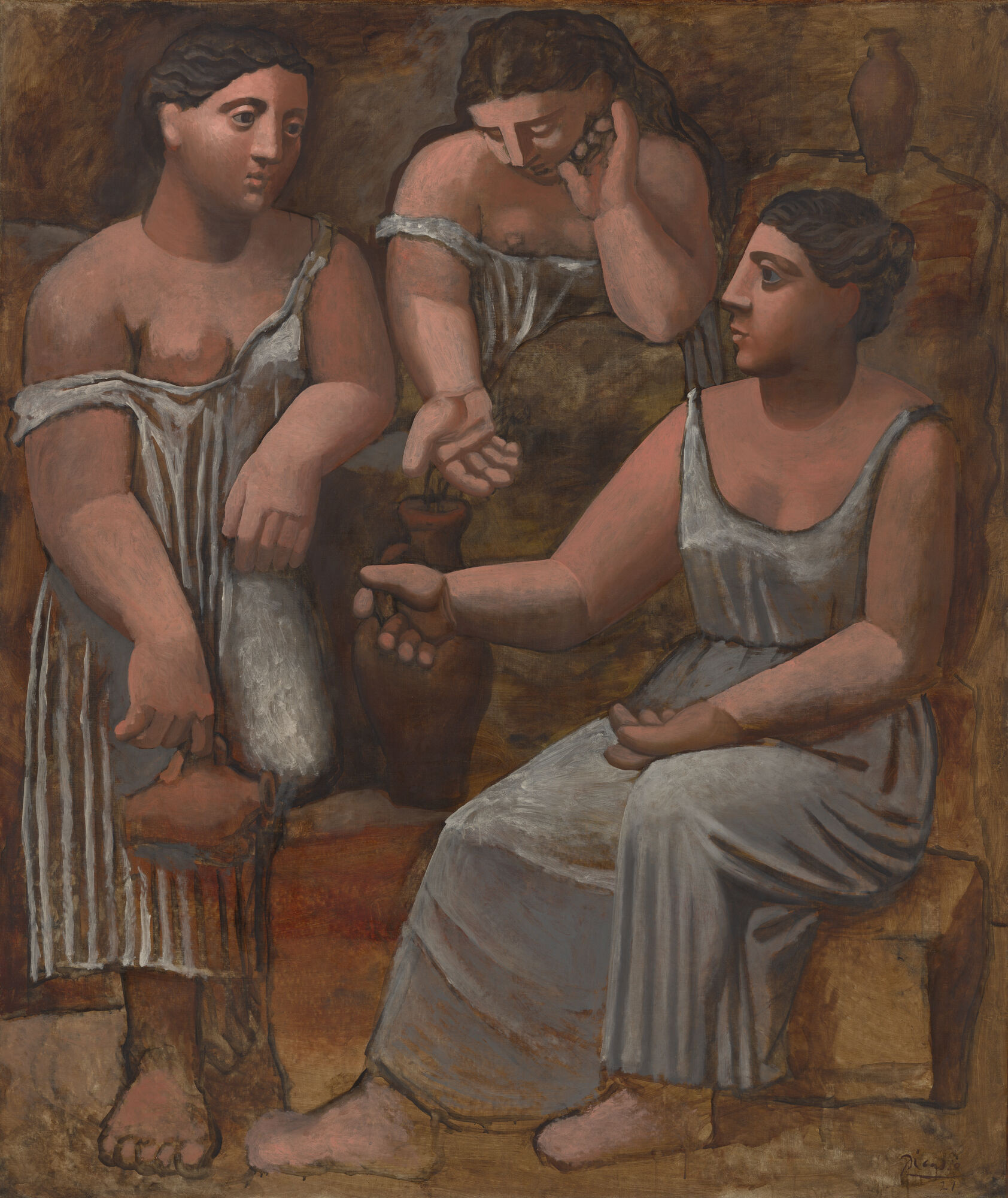 Verbal Description: *Three Women at the Spring*