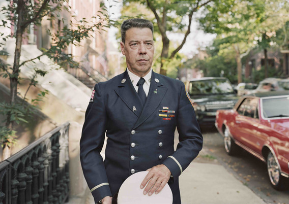 An-My Lê. Retired Firefighter on 9/11, Brooklyn, New York, from the series Silent General. 2018