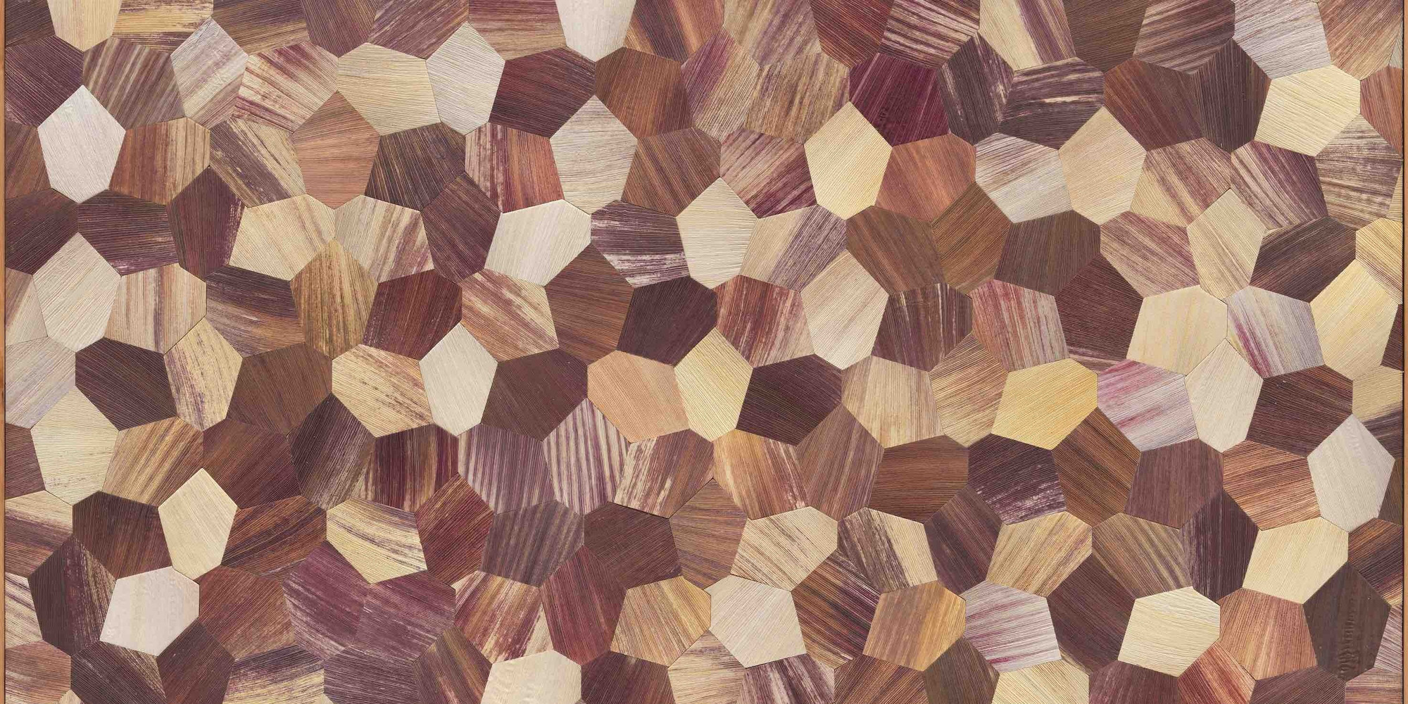 Fernando Laposse. Totomoxtle. 2017. Corn husks and glue on MDF board, approx. 47 1/4 × 47 1/4 × 1 1/2" (120 × 120 × 3.8 cm). The Museum of Modern Art, New York. Committee on Architecture and Design Funds
