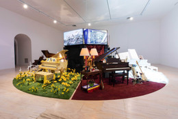 Standing on the Corner. Seven Prepared Pianos for the Seven African Powers. 2023. Photo: Marissa Alper.