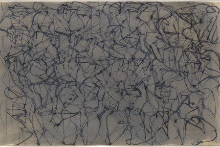 Brice Marden. Muses Drawing 5 (Mnemosyne). 1989–91. Ink and ink wash on paper, 26 × 40 5/8&#34; (66 × 103.2 cm). Gift of Sarah-Ann and Werner H. Kramarsky. © 2023 Brice Marden/Artists Rights Society (ARS), New York
