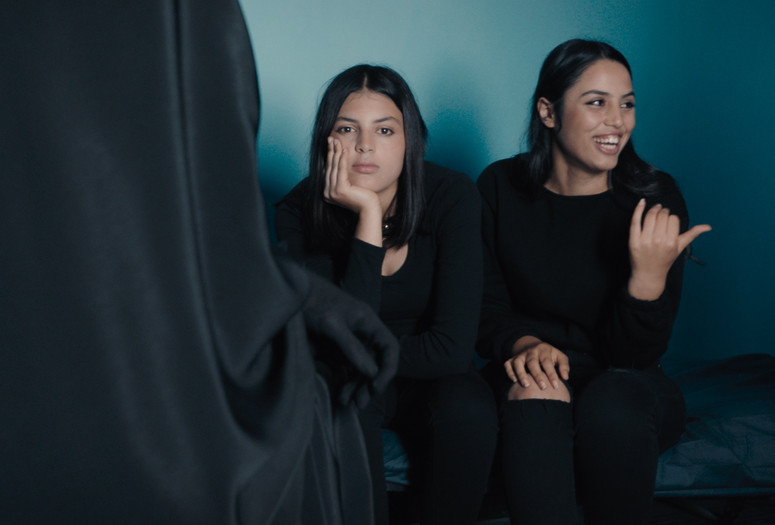 Four Daughters. 2023. France/Germany/Tunisia/Saudi Arabia. Directed by Kaouther Ben Hania. Courtesy Kino Lorber
