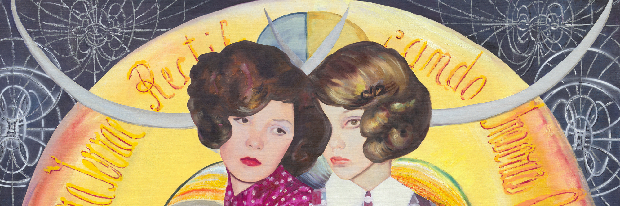 Paulina Olowska. Hybrid (Visita interiora terrae rectificando invenies occultum lapidem). 2021. Oil on canvas, 7&#39; 1 5/8 × 59 1/16&#34; (220 × 150 cm). The Museum of Modern Art, New York. Blanchette Hooker Rockefeller Fund, gift of the Drue Heinz Trust, and gift of Carroll Carstairs (all by exchange). © 2023 Paulina Olowska