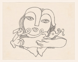 Cecilia Vicuña. Pensar es pesar (To Think Is to Weigh) from the series AMAzone Palabrarmas. 1978. Ink and pencil on paper, sheet: 8 1/2 × 11&#34; (21.6 × 27.9 cm). The Museum of Modern Art, New York. Latin American and Caribbean Fund, Modern Women&#39;s Fund, gift of Agnes Gund, Amalia Amoedo, María Luisa Ferré Rangel (in honor of Cyril Meduña) and Juan Yarur Torres (in honor of Amalia Amoedo)