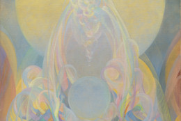 Agnes Pelton. The Fountains. 1926. Oil on canvas, 36 1/8 × 32&#34; (91.8 × 81.3 cm). The Museum of Modern Art, New York. Gift of Joan H. Tisch (by exchange)