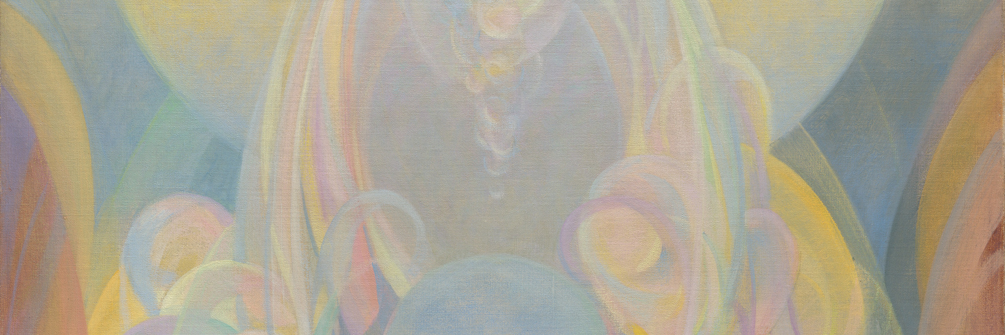 Agnes Pelton. The Fountains. 1926. Oil on canvas, 36 1/8 × 32&#34; (91.8 × 81.3 cm). The Museum of Modern Art, New York. Gift of Joan H. Tisch (by exchange)