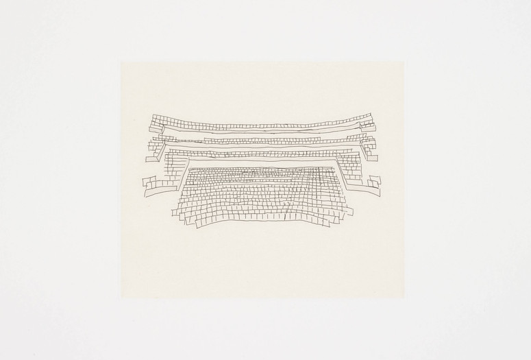 Guillermo Kuitca. Untitled from Puro Teatro (Pure Theater). 2003. One from a portfolio of twelve hard-ground etching and spit-bite aquatints with chine collé and two letterpress prints, plate: 6 5/8 × 7 13/16&#34; (16.8 × 19.9 cm); sheet: 153/4 × 16&#34; (40 × 40.6 cm). Publisher: Edition Jacob Samuel, Santa Monica. Printer: Edition Jacob Samuel, Santa Monica. Edition: 25. The Museum of Modern Art, New York. Monroe Wheeler Fund. © 2023 Guillermo Kuitca