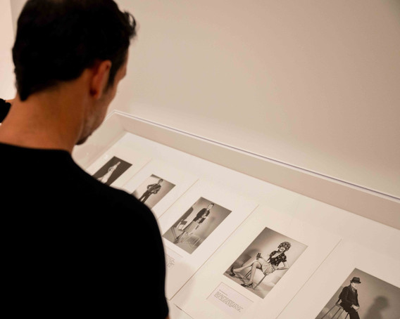 Antonio Sánchez with Martha Wilson’s A Portfolio of Models (1974)