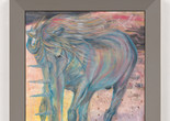 Jana Euler. Morecorn 5. 2021. Acrylic on canvas, artist’s frame, 65 1/2 × 49 3/4 × 15/16&#34; (166.4 × 126.4 × 2.4 cm), including artist’s frame. The Museum of Modern Art, New York. Fund for the Twenty-First Century. © Jana Euler. Courtesy of the artist and Greene Naftali, New York