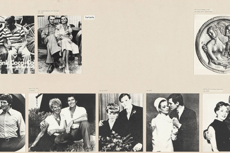Marianne Wex. Panel from Let’s Take Back Our Space: ‘Female’ and ‘Male’ Body Language as a Result of Patriarchal Structures. 1977. Gelatin silver prints, paper, and ink on board, 19 5/8 × 59&#34; (49.8 × 149.8 cm). The Museum of Modern Art, New York. Committee on Photography Fund, and The Modern Women’s Fund. © 2025 Marianne Wex