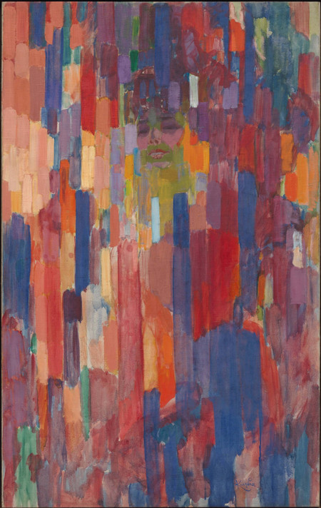 František Kupka. Mme Kupka among Verticals. 1910–11