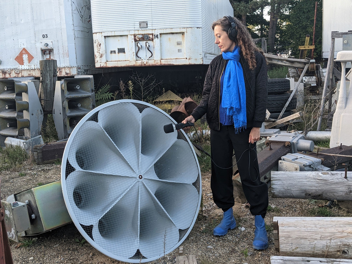 Aura Satz at the Siren Cemetery, 2022