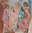 Pablo Picasso. Les Demoiselles d’Avignon. 1907. Oil on canvas, 8' × 7' 8" (243.9 × 233.7 cm). The Museum of Modern Art, New York. Acquired through the Lillie P. Bliss Bequest (by exchange). © 2024 Estate of Pablo Picasso/Artists Rights Society (ARS), New York