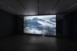 Rosa Barba. Aggregate States of Matters. 2019. 35mm film (color, sound; 21:14 min.) and custom 35mm projection system. The Museum of Modern Art, New York. Fund for the Twenty-First Century. © 2024 Rosa Barba. Installation view, V-A-C Zattere, Venice, Italy, 2019. Photo: Delfino Sisto Legnani and Marco Cappelletti