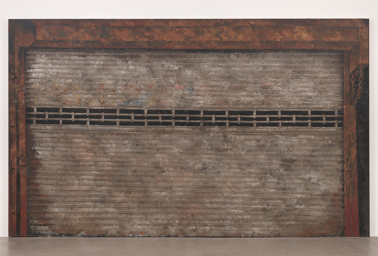 Martin Wong. Houston Street. 1986. Acrylic on canvas, 8 × 13&#39; (243.8 × 396.2 cm). The Museum of Modern Art, New York. Gift of Steven Johnson and Walter Sudol. © 2024 Courtesy of the Estate of Martin Wong and P·P·O·W Gallery, New York, NY