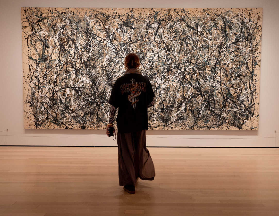 Jess Bush at MoMA. Shown: Jackson Pollock. One: Number 31, 1950. 1950