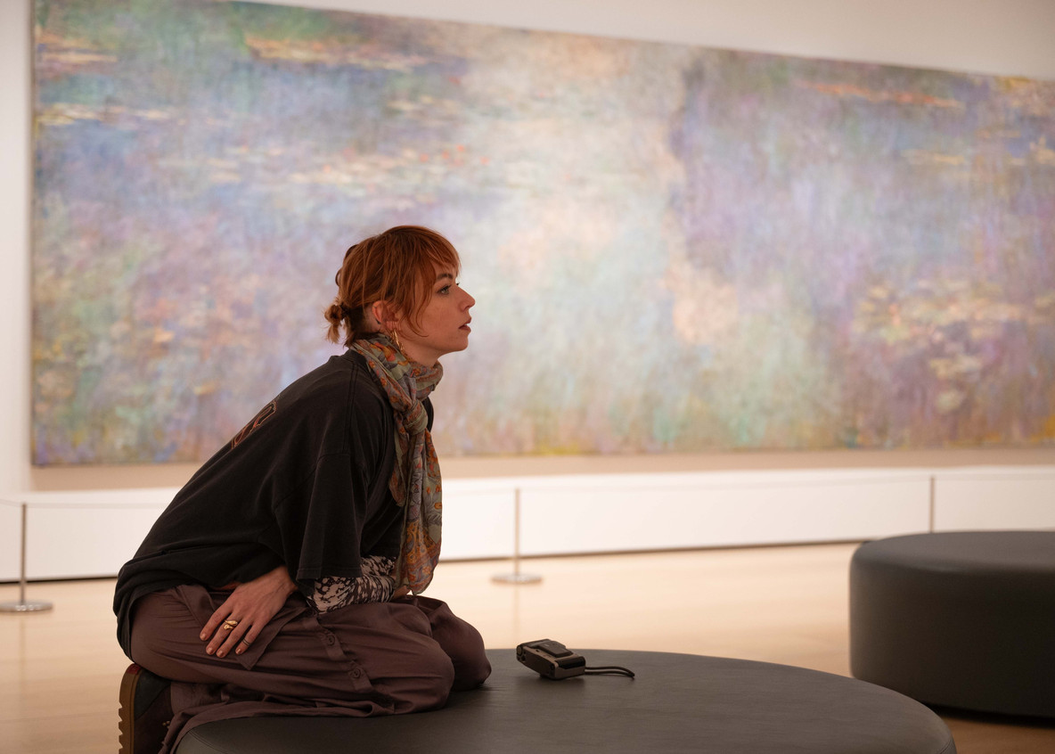 Jess Bush at MoMA. Shown: Claude Monet. Water Lilies. 1914–26
