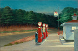 Edward Hopper. Gas. 1940. Oil on canvas, 26 1/4 × 40 1/4&#34; (66.7 × 102.2 cm). Mrs. Simon Guggenheim Fund