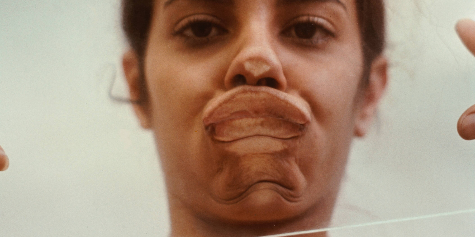 Ana Mendieta. Untitled (Glass on Body Imprints–face). 1972. Six chromogenic color prints, each 19 5/16 × 12 13/16" (49 × 32.5 cm). The Museum of Modern Art, New York. Gift of Gwen and Peter Norton. © 2024 The Estate of Ana Mendieta Collection. Courtesy Galerie Lelong, New York