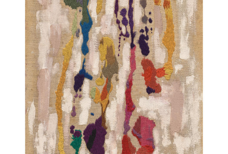 Yente (Eugenia Crenovich). Tapestry no. 6. 1958. Wool and paint on canvas, 47 5/8 × 18 7/16&#34; (121 × 46.9 cm). Latin American and Caribbean Fund. © Yente (Eugenia Crenovich). Courtesy of the Estate of Yente (Eugenia Crenovich)