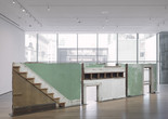 Gordon Matta-Clark. Bingo. 1974. Building fragments: painted wood, metal, plaster, and glass, three sections, Overall 69&#34; × 25&#39; 7&#34; × 10&#34; (175.3 × 779.8 × 25.4 cm). Nina and Gordon Bunshaft Bequest Fund, Nelson A. Rockefeller Bequest Fund, and the Enid A. Haupt Fund. © 2024 Estate of Gordon Matta-Clark/Artists Rights Society (ARS), New York