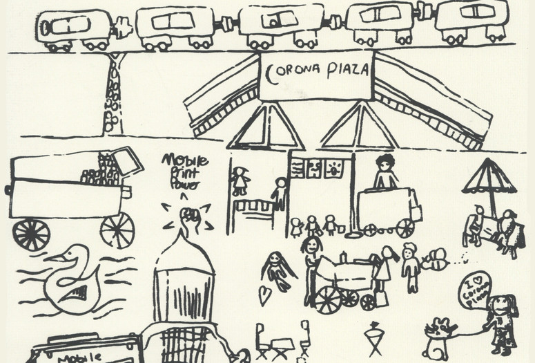 Mobile Print Power. Mensaje de Corona Plaza. 2013. Silkscreen on paper. Image courtesy of Mobile Print Power