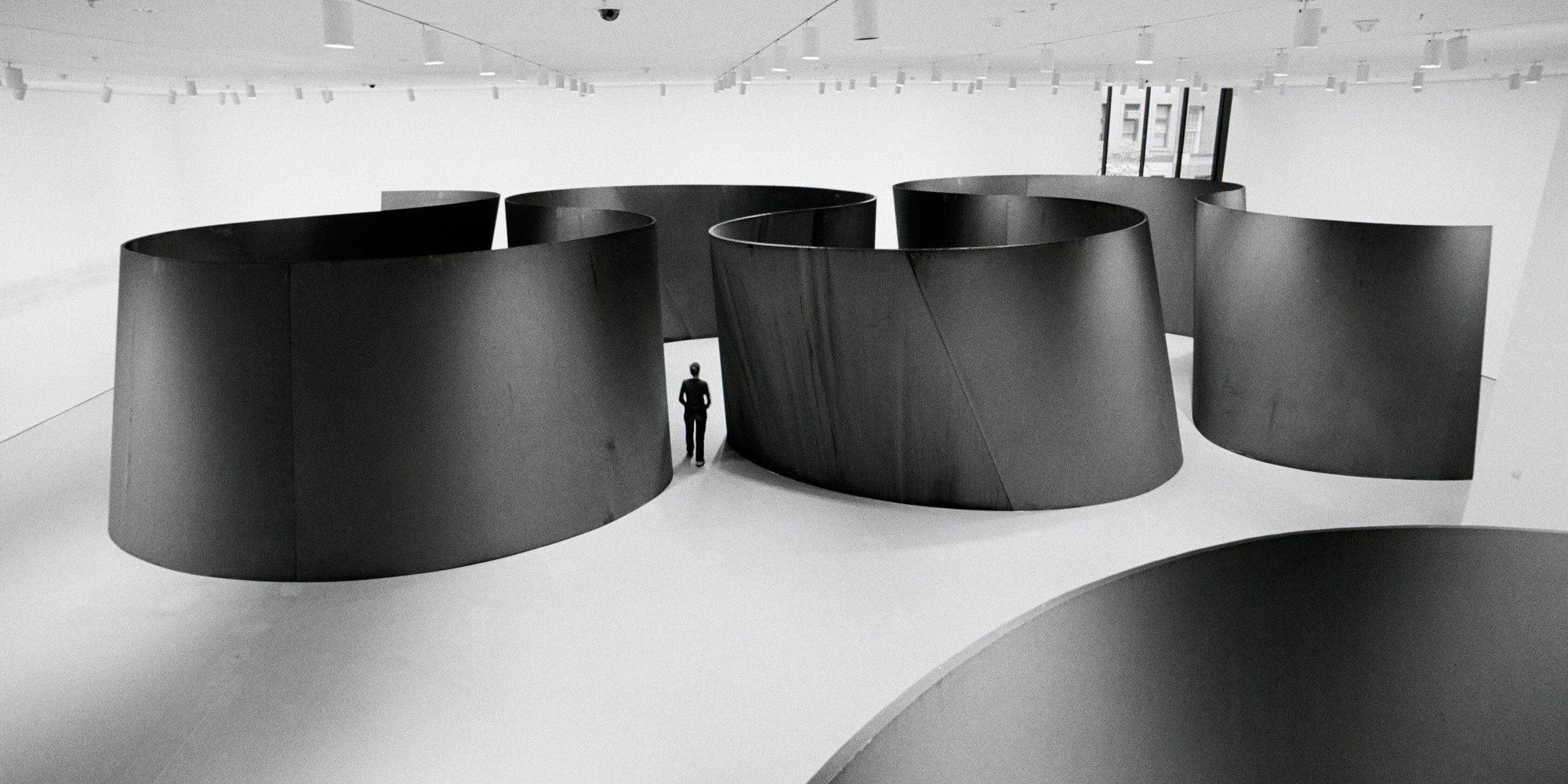 Installation photo of Richard Serra Sculpture: Forty Years, The Museum of Modern Art, New York, June 3–September 24, 2007. Photo: Lorenz Kienzle