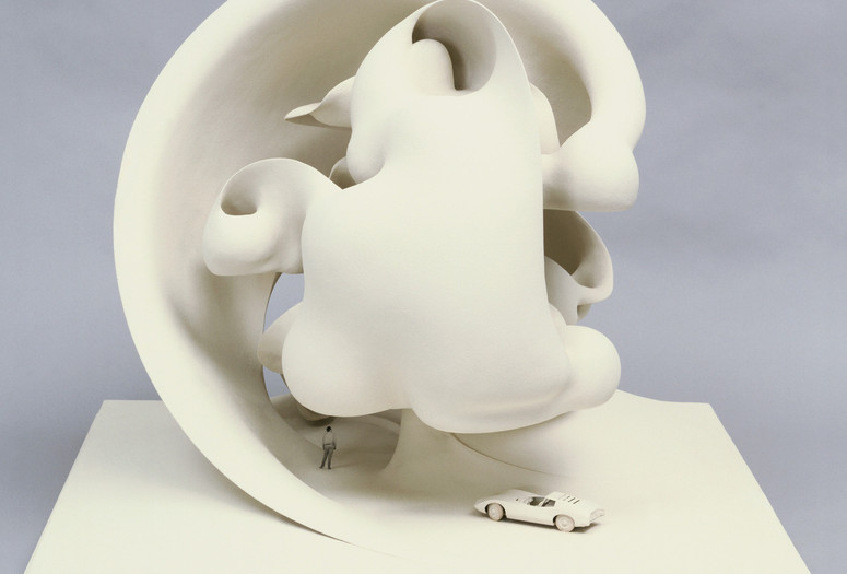 David Jacob. Simulated Dwelling for Family of Five Project. 1970. Fiberglass, polyester resin, metal, paper, plastic, and synthetic polymer paint, 28 × 34 3/8 × 34 3/8" (71.1 × 87.3 × 87.3 cm). The Museum of Modern Art, New York. Estée and Joseph Lauder Design Fund