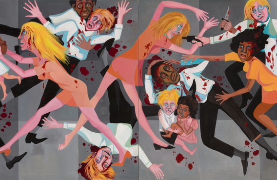 Faith Ringgold. American People Series #20: Die. 1967