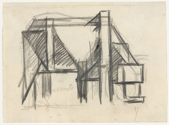 Theo van Doesburg. Study for Composition VIII (The Cow). c. 1917