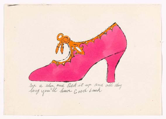 Andy Warhol. Untitled from À la recherche du shoe perdu. c. 1955