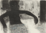 Kerry James Marshall. Study for Blue Water, Silver Moon. 1991. Conté crayon and acrylic on paper. The Museum of Modern Art, New York. Purchased with General Acquisitions Funds and funds provided by The Friends of Education of The Museum of Modern Art. © 2024 Kerry James Marshall