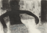 Kerry James Marshall. Study for Blue Water, Silver Moon. 1991. Conté crayon and acrylic on paper. The Museum of Modern Art, New York. Purchased with General Acquisitions Funds and funds provided by The Friends of Education of The Museum of Modern Art. © 2024 Kerry James Marshall