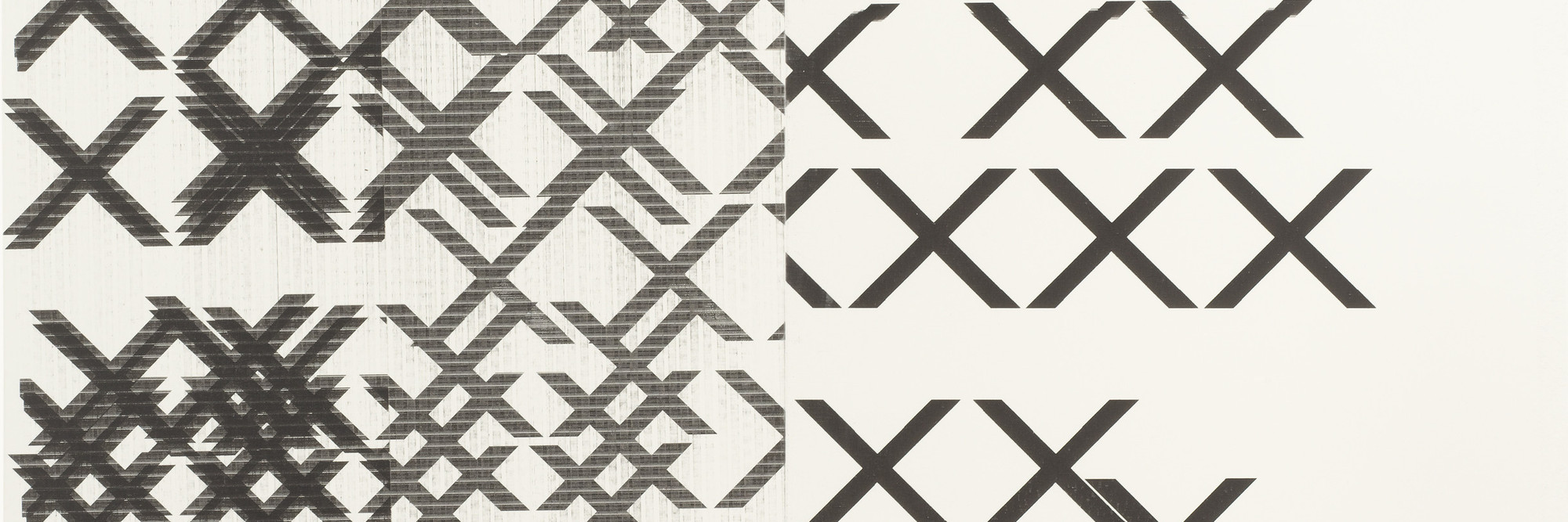 Wade Guyton. Untitled. 2006. Inkjet on canvas, 7&#39; 1 1/4&#34; × 69&#34; (216.5 × 175.3 cm). The Museum of Modern Art, New York. Fund for the Twenty-First Century. © Wade Guyton
