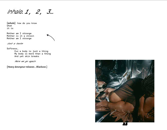 Excerpt from the libretto for Sable Elyse Smith. If you unfolded us. 2024