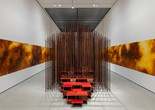 Montien Boonma. House of Hope. 1996–97. Herbs, spices, natural binders, cotton string, painted wood, and steel, 13&#39; 1 1/2&#34; × 9&#39; 10 1/8&#34; × 19&#39; 8 1/4&#34; (400 × 300 × 600 cm). Gift of Dakis and Lietta Joannou. © 2024 Montien Boonma. Courtesy of the Montien Boonma Estate