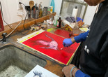 Taller Boricua printmaker Felix Plaza, 2024. Photo: James Cuebas