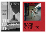 From left: Sarah Lewis, The Unseen Truth: When Race Changed Sight in America (2024). Photo ©️ Carrie Mae Weems. Courtesy of the artist and Barbara Gladstone, New York, Fraenkel Gallery, San Francisco, and Galerie Barbara Thumm, Berlin. Cover design by Elizabeth Karp-Evans; Maurice Berger, Race Stories: Essays on the Power of Images (2024). Edited by Marvin Heiferman. Series edited by Sarah Lewis, Leigh Raiford, and Deborah Willis. Foreword by Dr. Henry Louis Gates Jr. Photo ©️ Gordon Parks Foundation. Designed by Morcos Key