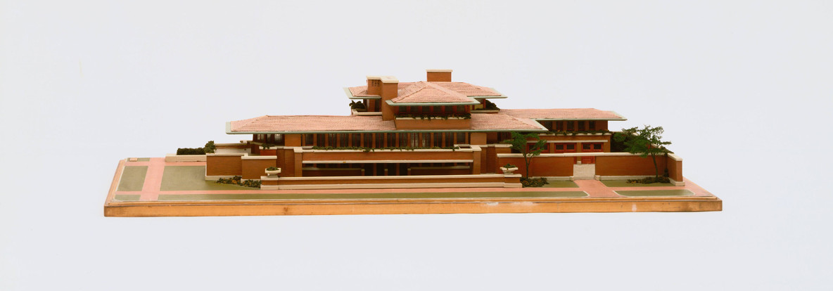 Frank Lloyd Wright. Model of Frederick C. Robie House, Chicago, Illinois. Building, 1908–10. Model by G. Loyd Barnum, c. 1938. Wood, cardboard, and paint