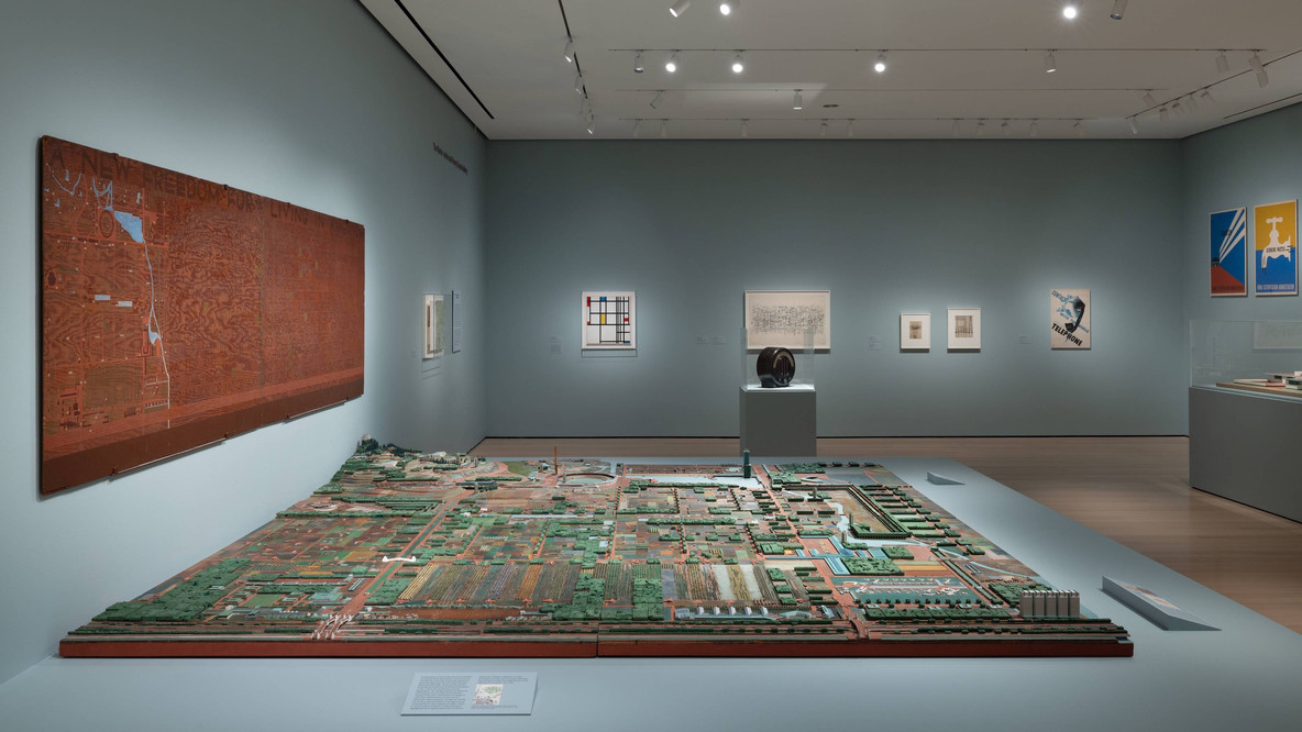 Installation view of Gallery 519: The City May Now Scatter, The Museum of Modern Art, New York, July 5, 2024–ongoing
