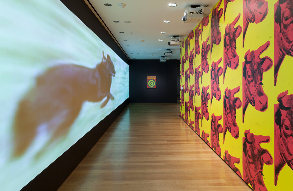 Installation view of the exhibition Sturtevant: Double Trouble, MoMA, November 9, 2014–February 22, 2015