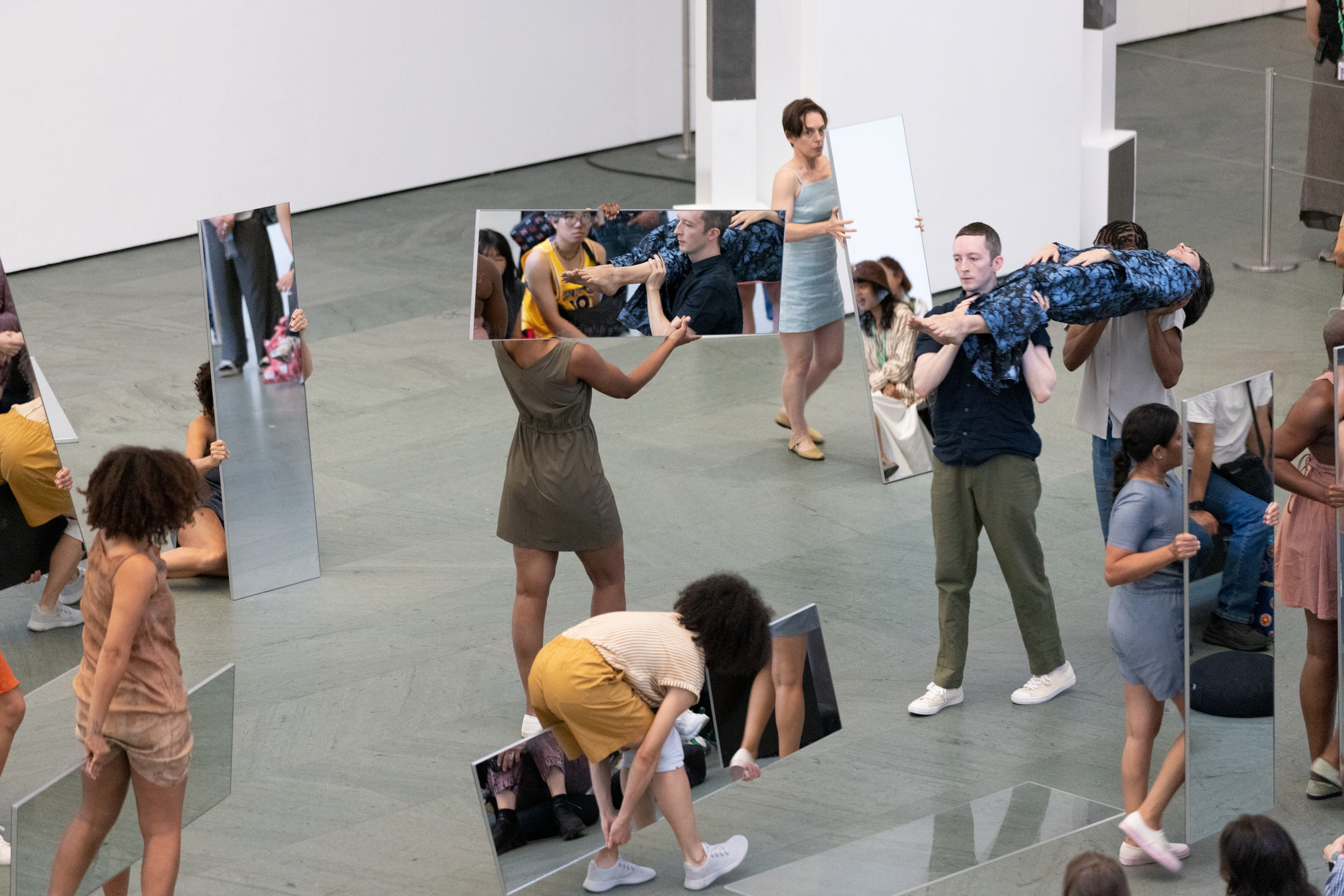 Performance images of Joan Jonas: Mirror Piece I & II: Performance ...