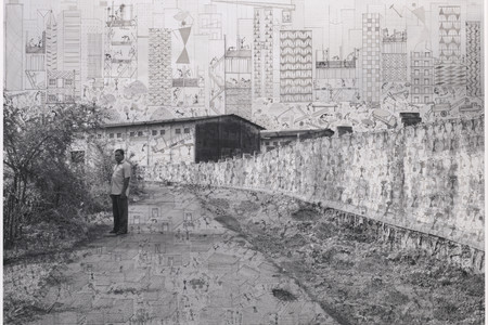 Gauri Gill, Rajesh Vangad. Building the City. 2016. Ink on digital print, 48 × 68&#34; (121.9 × 172.7 cm). The Museum of Modern Art, New York. Fund for the Twenty-First Century. ©️ 2024 Gauri Gill and Rajesh Vangad