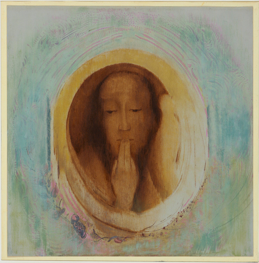 Odilon Redon. Silence. c. 1911. Oil on prepared paper