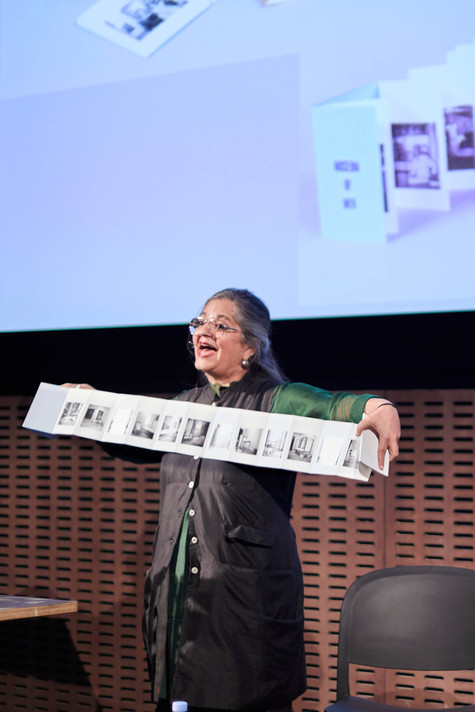 Dayanita Singh discusses her book Museum Bhavan at MoMA in 2019.